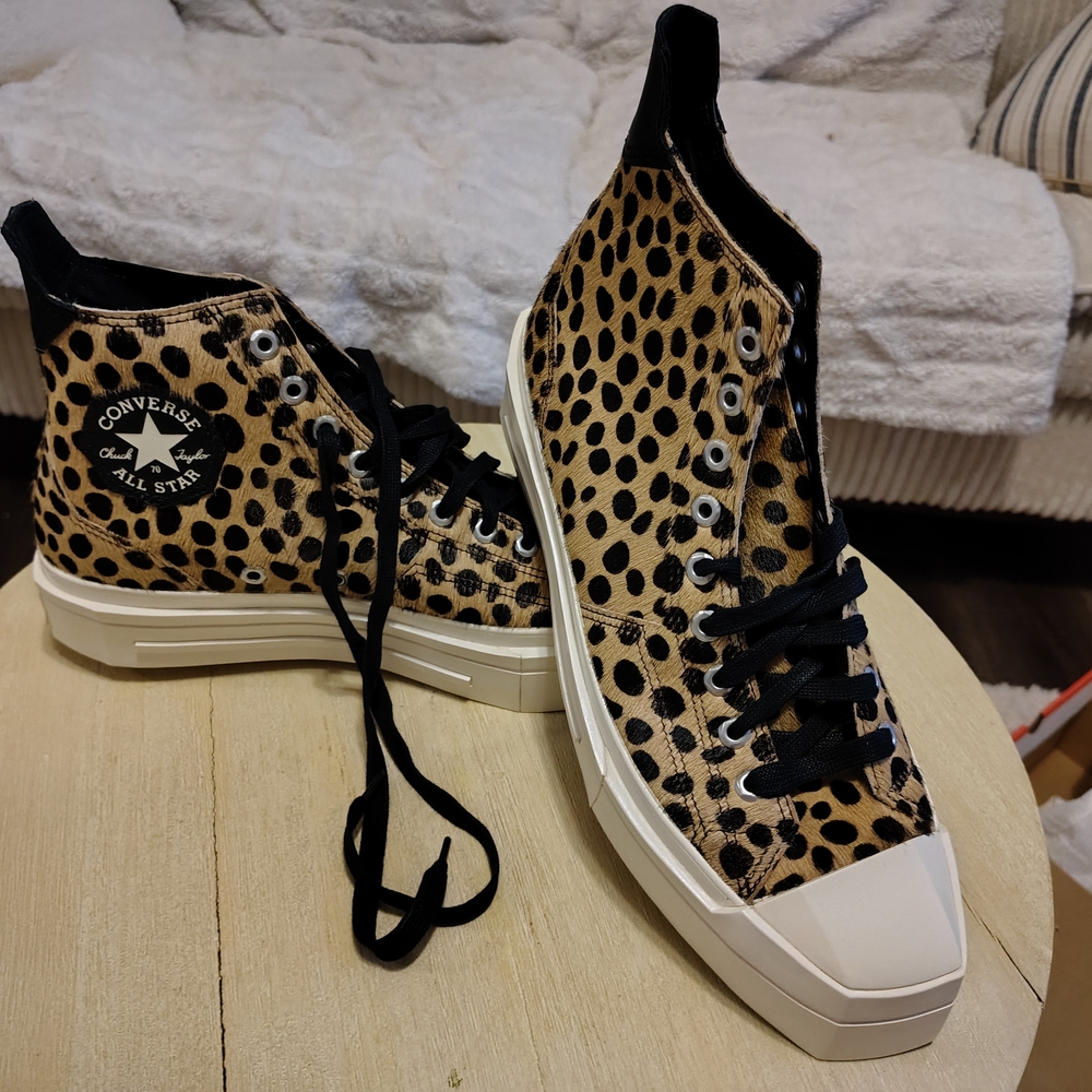 Converse Women's Leopard Print High-Top Sneakers